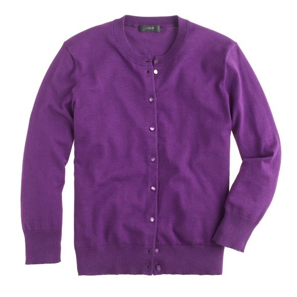 J. Crew Sweaters - J crew XS purple cardigan